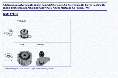 MAGNETI MARELLI 341311721102 -  Комплект ремня ГРМ